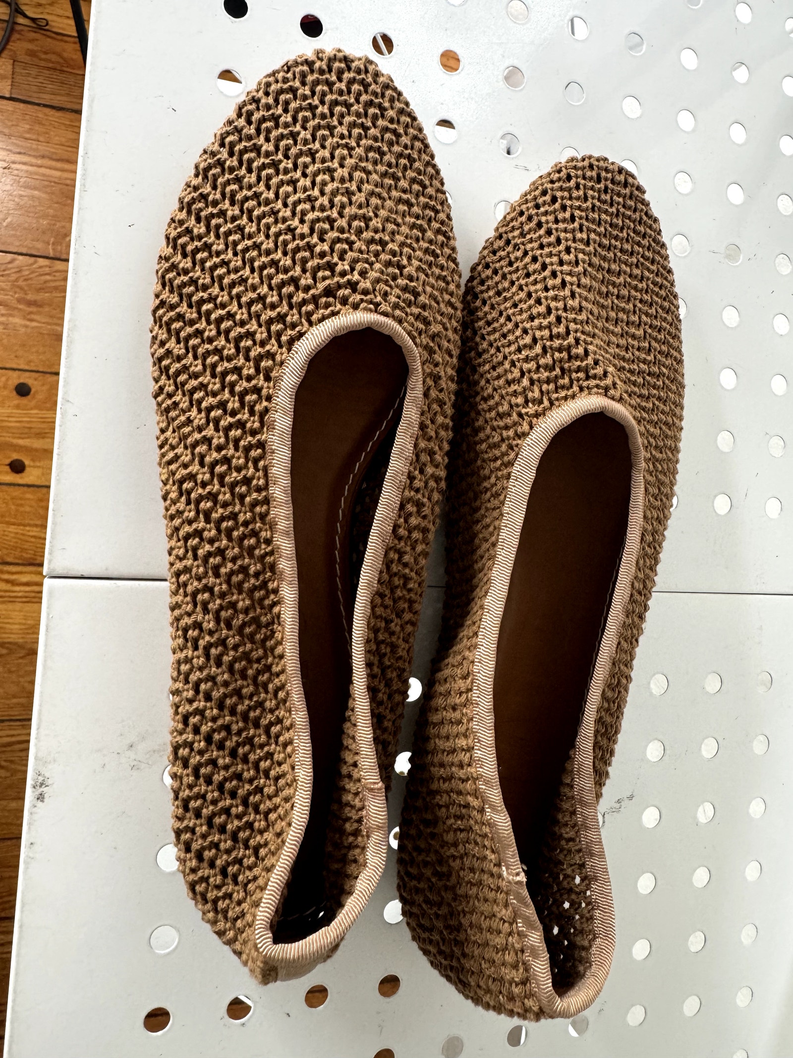 New Staud Alba Ballet Flats In Brown 40